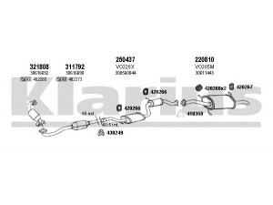 KLARIUS 960326E išmetimo sistema 
 Išmetimo sistema -> Išmetimo sistema, visa