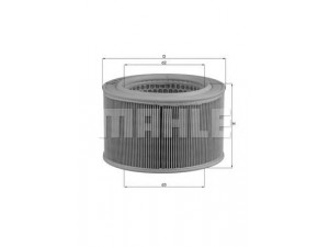 MAHLE ORIGINAL LX 446 oro filtras 
 Filtrai -> Oro filtras
1378083000, 1378083010, 99000990YJ002