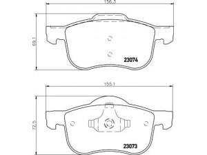 HELLA PAGID 8DB 355 008-851 stabdžių trinkelių rinkinys, diskinis stabdys 
 Techninės priežiūros dalys -> Papildomas remontas
272401, 2724011, 30648385, 30648386