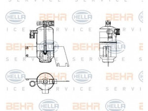 HELLA 8FT 351 198-171 džiovintuvas, oro kondicionierius 
 Oro kondicionavimas -> Džiovintuvas
81 61949 0017, 000 830 00 83, A 000 830 00 83