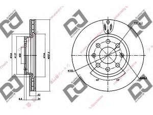 DJ PARTS BD1295 stabdžių diskas 
 Stabdžių sistema -> Diskinis stabdys -> Stabdžių diskas
55700920, 55700921, 569024, 93188917
