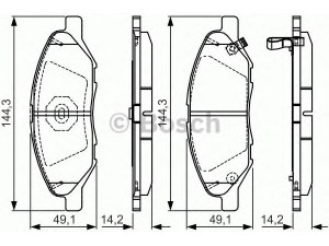 BOSCH 0 986 TB3 228 stabdžių trinkelių rinkinys, diskinis stabdys 
 Techninės priežiūros dalys -> Papildomas remontas
41060 AX085, 41060EE30J, 41060RN22A