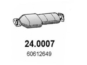 ASSO 24.0007 katalizatoriaus keitiklis 
 Išmetimo sistema -> Katalizatoriaus keitiklis
60611404, 60612649, 60627134, 60652807