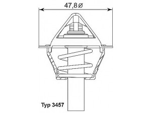 WAHLER 3457.90D termostatas, aušinimo skystis 
 Aušinimo sistema -> Termostatas/tarpiklis -> Thermostat
271 200 00 15, 271 203 03 75, 271 203 05 75