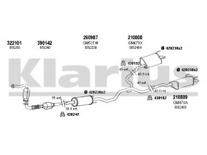 KLARIUS 391433E išmetimo sistema 
 Išmetimo sistema -> Išmetimo sistema, visa