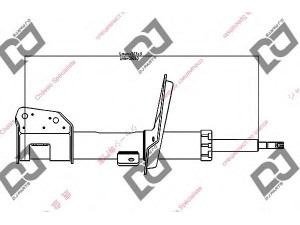 DJ PARTS DS1224GS amortizatorius 
 Pakaba -> Amortizatorius
46463129, 46463132