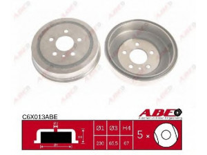 ABE C6X013ABE stabdžių būgnas 
 Stabdžių sistema -> Būgninis stabdys -> Stabdžių būgnas
5 68 060, 568060, 90538928