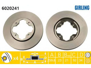 GIRLING 6020241 stabdžių diskas 
 Dviratė transporto priemonės -> Stabdžių sistema -> Stabdžių diskai / priedai
45251SM4000, 45251SM4010, 45251SM4020