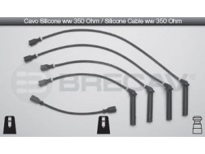 BRECAV 23.505 uždegimo laido komplektas 
 Kibirkšties / kaitinamasis uždegimas -> Uždegimo laidai/jungtys
93 21 910