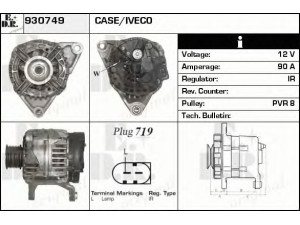 EDR 930749 kintamosios srovės generatorius
38522341F, 8520046A, 504010576