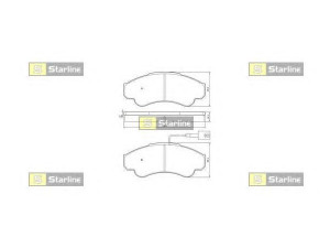 STARLINE BD S840P stabdžių trinkelių rinkinys, diskinis stabdys 
 Techninės priežiūros dalys -> Papildomas remontas
4252 45, 425245, 4254 59, 425459