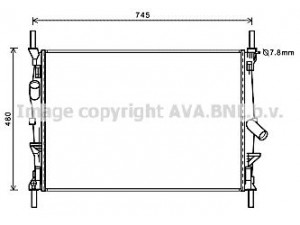 AVA QUALITY COOLING FDA2589 radiatorius, variklio aušinimas 
 Aušinimo sistema -> Radiatorius/alyvos aušintuvas -> Radiatorius/dalys
1494933, 1595061, 7C118005AB
