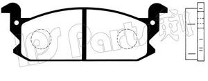IPS Parts IBD-1602 stabdžių trinkelių rinkinys, diskinis stabdys 
 Techninės priežiūros dalys -> Papildomas remontas
04491-87702, 04491-87716, 0449187702