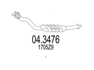 MTS 04.3476 katalizatoriaus keitiklis 
 Išmetimo sistema -> Katalizatoriaus keitiklis
1705Z9