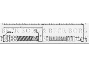 BORG & BECK BBH7009 stabdžių žarnelė 
 Stabdžių sistema -> Stabdžių žarnelės
587312C100