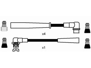 NGK 44284 uždegimo laido komplektas 
 Kibirkšties / kaitinamasis uždegimas -> Uždegimo laidai/jungtys
77 00 742 835, 77 00 742 835