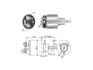 ERA 227757 solenoidinis jungiklis, starteris 
 Elektros įranga -> Starterio sistema -> Solenoidinis jungiklis