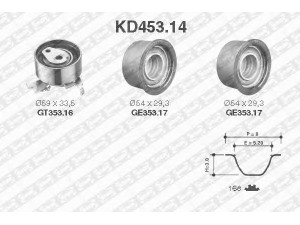 SNR KD453.14 paskirstymo diržo komplektas 
 Techninės priežiūros dalys -> Papildomas remontas
1606194, 5636423, 5636738, 90529810