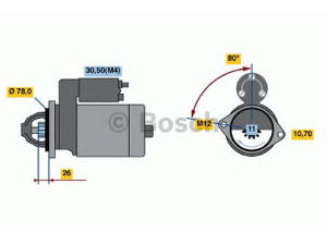 BOSCH 0 986 018 331 starteris 
 Elektros įranga -> Starterio sistema -> Starteris
8-97150-204-0, 8-97150-204-1, 8-97150-204-2