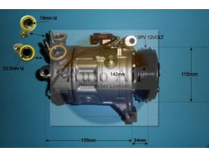 AUTO AIR GLOUCESTER 14-0075 kompresorius, oro kondicionierius 
 Oro kondicionavimas -> Kompresorius/dalys
31315453, 36011355