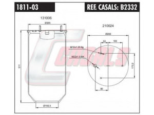 CASALS B2332 dėklas, pneumatinė pakaba
0067306526823, 4731029000