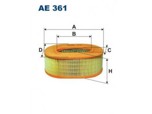 FILTRON AE361 oro filtras
1G7197, 00952900