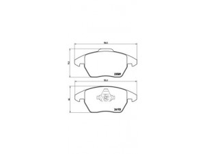 BREMBO P 61 076 stabdžių trinkelių rinkinys, diskinis stabdys 
 Techninės priežiūros dalys -> Papildomas remontas
1609987980, 1611457880, 425260
