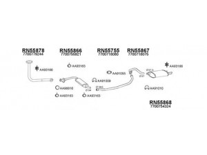 VENEPORTE 550329 išmetimo sistema 
 Išmetimo sistema -> Išmetimo sistema, visa