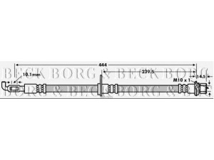 BORG & BECK BBH7615 stabdžių žarnelė 
 Stabdžių sistema -> Stabdžių žarnelės
9094702D51, 9094702F65