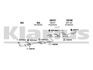 KLARIUS 570113E išmetimo sistema 
 Išmetimo sistema -> Išmetimo sistema, visa