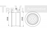 TREVI AUTOMOTIVE TD1459 kreipiantysis skriemulys, paskirstymo diržas 
 Diržinė pavara -> Paskirstymo diržas/komplektas -> Laisvasis/kreipiamasis skriemulys
MD012587
