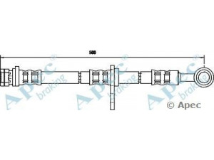 APEC braking HOS3074 stabdžių žarnelė 
 Stabdžių sistema -> Stabdžių žarnelės
GBH90283