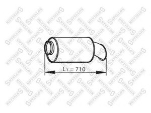 STELLOX 82-03090-SX vidurinis / galinis duslintuvas 
 Išmetimo sistema -> Duslintuvas
20564105, 3183953, 7420564105