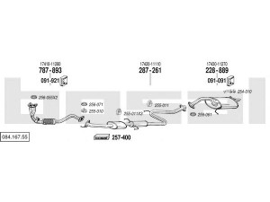 BOSAL 084.167.55 išmetimo sistema