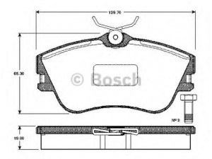 BOSCH 0 986 TB2 027 stabdžių trinkelių rinkinys, diskinis stabdys 
 Techninės priežiūros dalys -> Papildomas remontas
701 698 151 D