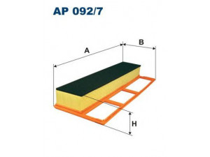 FILTRON AP092/7 oro filtras 
 Techninės priežiūros dalys -> Techninės priežiūros intervalai
51775324, 55183265, 55193849, 71765453