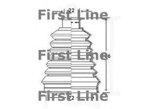 FIRST LINE FCB2318 gofruotoji membrana, kardaninis velenas 
 Ratų pavara -> Gofruotoji membrana
329312, 329312, 3293.12