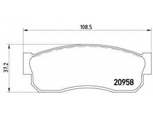 BREMBO P 56 011 stabdžių trinkelių rinkinys, diskinis stabdys 
 Techninės priežiūros dalys -> Papildomas remontas
DA06013A85000, 4106001A25, 4106001A85