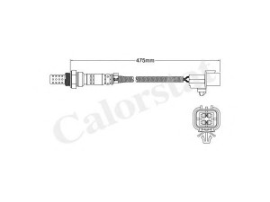 CALORSTAT by Vernet LS140374 lambda jutiklis 
 Variklis -> Variklio elektra
MD177969, MD329341, MD336448, MD336490