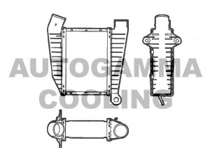 AUTOGAMMA 101510 tarpinis suslėgto oro aušintuvas, kompresorius 
 Variklis -> Oro tiekimas -> Įkrovos agregatas (turbo/superįkrova) -> Tarpinis suslėgto oro aušintuvas
1302402