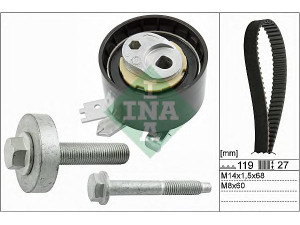 INA 530 0607 10 paskirstymo diržo komplektas 
 Techninės priežiūros dalys -> Papildomas remontas
1263563, 607 993 03 97, 16806-00Q2C