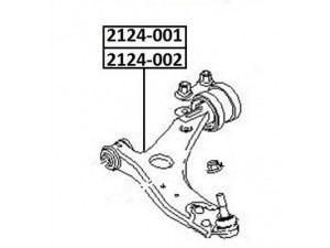 ASVA 2124-001 vikšro valdymo svirtis 
 Ašies montavimas/vairavimo mechanizmas/ratai -> Valdymo svirtis/pasukamosios svirties sujungimas -> Vairo trauklės (valdymo svirtis, išilginis balansyras, diago
1309644, 1328380, 1328670, 1332074