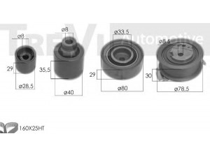 TREVI AUTOMOTIVE KD1471 paskirstymo diržo komplektas 
 Techninės priežiūros dalys -> Papildomas remontas
03L198119A, 03L198119B, 03L198119A