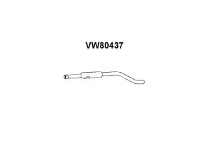 VENEPORTE VW80437 priekinis duslintuvas 
 Išmetimo sistema -> Duslintuvas
871253209