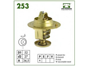 MTE-THOMSON 253.88 termostatas, aušinimo skystis 
 Aušinimo sistema -> Termostatas/tarpiklis -> Thermostat
9004833029, 1096283, 6554010606