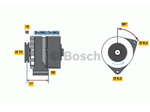 BOSCH 9 120 143 223 kintamosios srovės generatorius