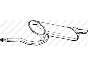 BOSAL 280-909 galinis duslintuvas 
 Išmetimo sistema -> Duslintuvas
17430-02140