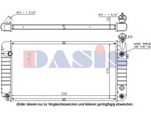 AKS DASIS 520052N radiatorius, variklio aušinimas