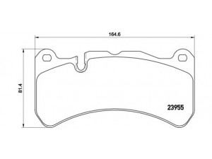 BREMBO P 50 092 stabdžių trinkelių rinkinys, diskinis stabdys 
 Techninės priežiūros dalys -> Papildomas remontas
0044205020, 0054203920, 0054207920