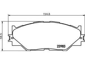 HELLA 8DB 355 012-241 stabdžių trinkelių rinkinys, diskinis stabdys 
 Techninės priežiūros dalys -> Papildomas remontas
0446553020, 0446553040, 0446553020